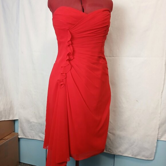 Strapless Gown w Corset Back - Picture 1 of 9